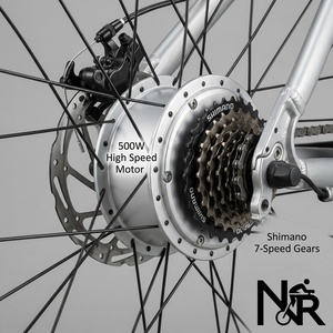 Vélo <span class=keywords><strong>de</strong></span> <span class=keywords><strong>montagne</strong></span> électrique Nove Ride Q5 48V 13Ah 500W, vélo électrique haute vitesse, batterie intégrée 9 vitesses, frein à disque double, vélo tout-terrain - Product Image 4