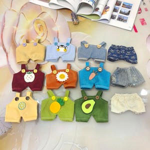 Salopette de poupée mignonne en polyester avec motifs de fruits et d'animaux, unisexe, 8-13 ans, jouet en peluche de 17 cm - Product Image 1