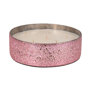 Candela Profumata in Ciotola di Vetro Decorativa, Stile Boho Casual, per Uso Interno ed Esterno, Elegante e Compatta - Product Image 1