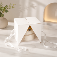 Caja de Pastel Transparente Portátil para Celebridades de Internet, Caja de Postre Gruesa y Creativa para Empacar Repostería