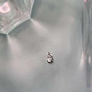 Collier pendentif solitaire en argent sterling 925 avec moissanite taille ovale, plaqué or, délicat, cadeau d'anniversaire pour les amoureux - Product Image 2