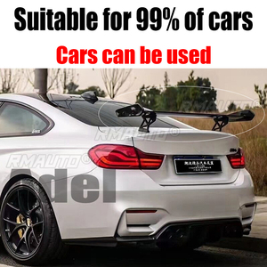 Convient à 99 % des voitures, BMW, Benz, Audi, Toyota, design extérieur, aileron arrière modifié en fibre de carbone, décoration de becquet de coffre. - Product Image 1