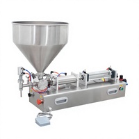 Machine de remplissage semi-automatique haute précision de 1000 ml pour pâtes, idéale pour les conserves, yaourts, confitures, sauces, vinaigres, jus et mayonnaises
