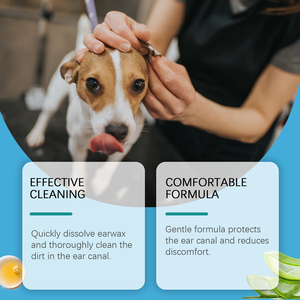 Agent de nettoyage des oreilles personnalisé Nettoyage en douceur des saletés des poils d'animaux Élimine les mauvaises odeurs Soulagement non irritant de l'inconfort Chats Chiens Soins des oreilles - Product Image 6