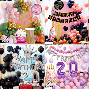 Set di palloncini Unisex transfrontalieri per bambini Unisex per adulti in lamina stampata per la decorazione della festa di <span class=keywords><strong>compleanno</strong></span> di <span class=keywords><strong>un</strong></span> <span class=keywords><strong>anno</strong></span> - Product Image 4