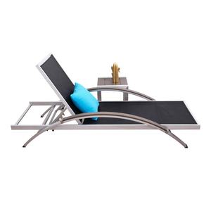 كرسي في الهواء الطلق المتسكع الأثاث تجمع الجانب الروطان الألومنيوم الذراع كرسي للجلوس في الشمس - Product Image 5