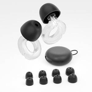 Bouchons d'oreilles musicaux personnalisés, 4 paires, pointes en silicone (tailles S/M/L/XL), réduction du bruit pour <span class=keywords><strong>concert</strong></span>, boîte de nuit, fête, <span class=keywords><strong>protection</strong></span> <span class=keywords><strong>auditive</strong></span> - Product Image 2