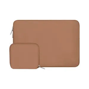 Wholesale Cheap Waterproof Neoprene Computer Sleeve Bag Cover 13-13.3 inch Laptop with Small Case Baby Pink