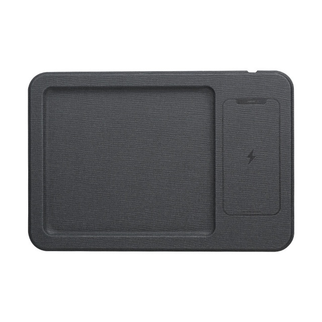 New Multi-function Storage Box Tray Wireless Charging Mouse Pad PU Material Rectangle Mobile Phone Office Home Gift Kid's Hand