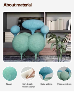 Nuevo Sillón Sofá Perezoso de Lujo Ligero, Silla Mágica con Diseño de Globo, Sofá Pequeño Creativo para Balcón con Diseño de Capullo de Doble Pétalo y Personalidad Única - Product Image 3