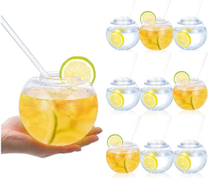 Gobelets à boule en <span class=keywords><strong>plastique</strong></span> réutilisables de 15 oz pour les fournitures de fête, gobelets à smoothie transparents pour <span class=keywords><strong>milkshake</strong></span> - Product Image 4