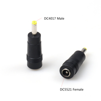 2-Pin DC5521 Buchse auf 4017 Stecker Kupfer ABS Laptop DC-Adapter