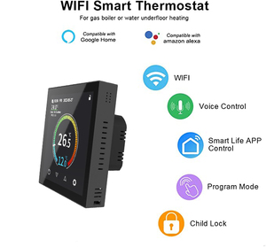 Hyt001 Tuya Wifi Thông Minh Phòng Nhiệt TFT Màn Hình Màu Nhiệt Điện Nhiệt Cho Sàn Sưởi Ấm - Product Image 4