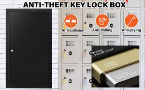 Weichi Phổ Biến Nhất 300 Phím An Toàn Hộp Kim Loại Màu Đen Hỗ Trợ Tùy Biến Key Khóa An Toàn Hộp Với Toàn Bộ Chìa Khóa An Toàn Hộp Phụ Kiện - Product Image 5