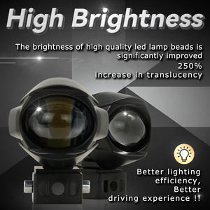 ราคาโรงงาน ไฟหน้ามอเตอร์ไซค์ LED 12V รุ่นใหม่ MINI ไฟตัดหมอก 6000K สำหรับมอเตอร์ไซค์ จักรยานยนต์ รถยนต์ รถจี๊ป ใช้ได้กับรถทั่วไป H4 - Product Image 5