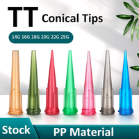 Embouts coniques en plastique 14-25G Smoothflow pour distributeur de colle, aiguilles coniques TT pour adhésif, raccord Luer Lock à découper