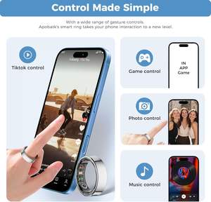 Anillo Inteligente SHR con Monitor de Actividad Física para Hombres y Mujeres, Monitor de Ritmo Cardíaco, Sueño y Contador de Pasos, Más de 170 Modos de Actividad, Control por Gestos, Carcasa de Acero IP68 - Product Image 3
