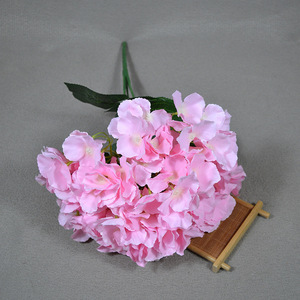 O-X863 оптовая цена, шелковые гортензии, большие цветочные наполнители, большая Гортензия, искусственные цветы, 5 вилок, свадебные гортензии, цветы - Product Image 3