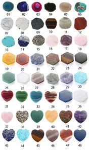 Di alta qualità naturale della pietra preziosa liscia irregolare hexagon accessori del telefono presa, di guarigione 3M di cristallo presa del telefono titolare - Product Image 4