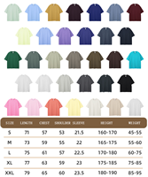 Kaos Pria 275GSM Heavyweight Oversized Drop Shoulder 100% Katun Tahan Lama Bernapas Logo Kustom Produsen Polos Tanpa Desain