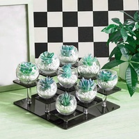 Présentoir en acrylique transparent sur mesure à 3 ou 4 niveaux pour figurines, bijoux, cupcakes et cosmétiques – Vente en gros