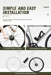 2025 prix usine bricolage Ebike vitesse rapide nouveau Kit de vélo électrique sans balais à friction 250w avec affichage LED - Product Image 2