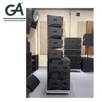 Altavoz profesional pasivo doble de 10 pulgadas, equipo de sonido para concierto, cruzada, Stadium