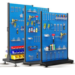 Aanpasbare stalen gereedschapswagen, wandmontage gereedschapskist, hangende bord, pegboard opbergrek, werkplaatsgebruik, <span class=keywords><strong>OEM</strong></span> ondersteund, merk JINXI - Product Image 4