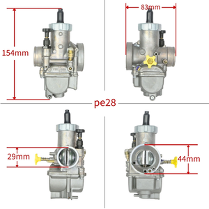 كاربراتير دراجة نارية يدوي كيه هين PE28 سعة 100-250 سي سي لـ Kx80 Kx100 Kx125 CR80 CR85 KSR110 NSR140 NSR150 داش ياماها كاواساكي - Product Image 5