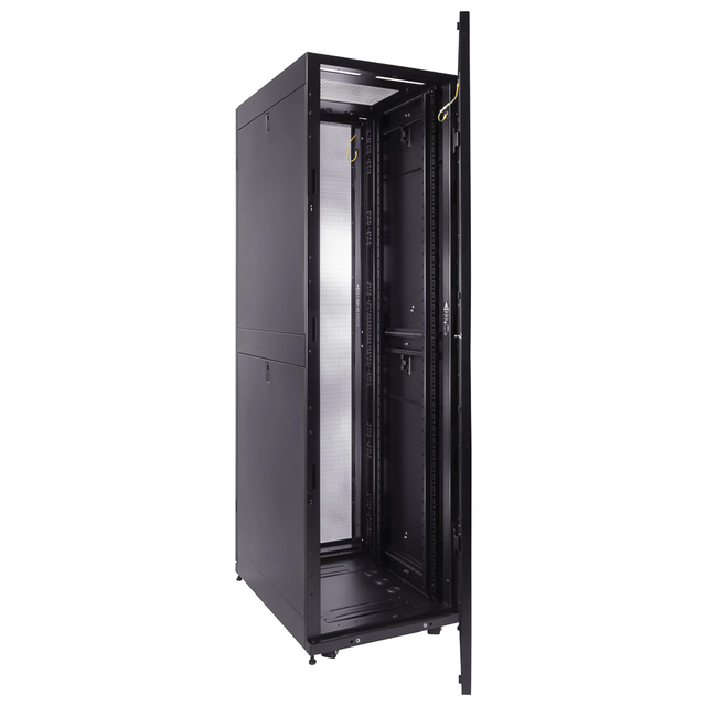 Cabinet 800mm1000mm Depth Fan Compatible Top Glass Door 42U Server Rack Dustproof Network Cabinet Mesh Door Cooling Fan Rack