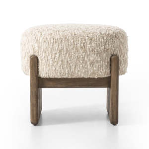 Tabouret en bois massif haut de gamme, design minimaliste et moderne, multifonctionnel, pour le bout du lit, repose-pieds, confort, maquillage, D02 - Product Image 1