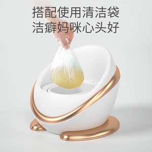 Siège de toilette Lebonni pour tout-petits avec coussin en PVC couleur argent - Product Image 3