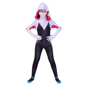 Disfraz de <span class=keywords><strong>Spider</strong></span>-Verse 2, Traje de Miles Morales para Niños, Ropa de <span class=keywords><strong>Gwen</strong></span>, Disfraz de Halloween para Juego de Roles - Product Image 5