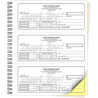 Carnets autocopiants NCR en 2 exemplaires pour factures, reçus, ordres de travail, ordres de vente, ordres d'achat, devis et formulaires de quotation