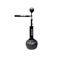 Angtian Autoportante de boxe balle de vitesse/support au sol fitness sacoche Reflex