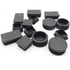 Embouts ronds en plastique noir pour tubes, pour meubles et quincaillerie, fabriqués en Chine - Product Image 2
