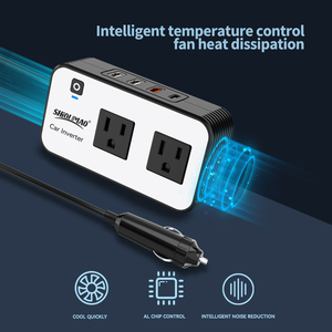 200W đa chức năng 12V đến 110V xách tay biến tần chúng tôi ổ cắm pd20w + QC3.0 USB sạc điện thoại chuyển đổi 200W RV biến tần sạc - Product Image 4