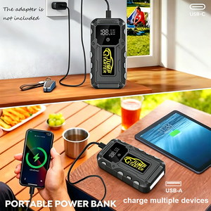 Démarreur de Batterie Portable 2000A/3000A pour Voiture avec 3 Modes et Lampe Torche, Vente Directe Usine, Modèle A34 - Product Image 4