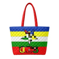 Sac fourre-tout matelassé en OES doux, grande capacité, avec broderie personnalisée, logo sur mesure pour sacs fourre-tout matelassés