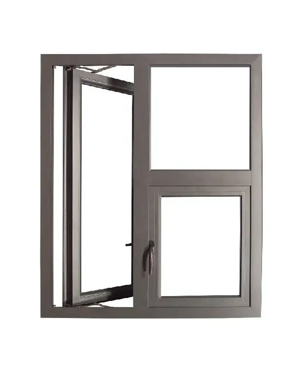 가정용 현대 방음 알루미늄 합금 프레임 프랑스 여닫이 창