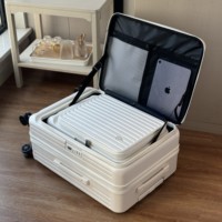 Maleta con Ruedas de Apertura Lateral, Resistente al Desgaste, de Gran Capacidad, Disponible como Juego de 3 Piezas
