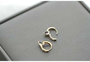 Pendientes de Aro Elegantes al por Mayor, Oro de 9K, Diseño Minimalista, Joyería para Fiestas, Unisex - Product Image 5