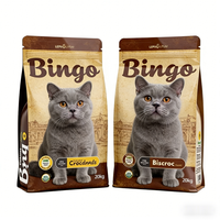 Usine d'emballage Haodong, sacs d'emballage pour aliments pour animaux de compagnie de 5 kg, 10 kg, 20 kg, sacs à fond plat de qualité alimentaire, pochette refermable avec fermeture éclair, emballage pour aliments pour chiens