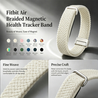 Bracelet de montre en nylon avec protection en métal, bracelet de remplacement compatible avec Google Fitbit Air