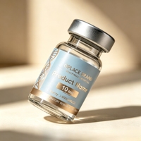 Autocollants holographiques mats anti-contrefaçon à adhérence permanente, étiquettes de peptides purs pour la vente en gros de packs de flacons de laboratoire Ruo