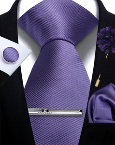 Conjunto de <span class=keywords><strong>Corbata</strong></span> Personalizada con Logotipo para Hombre, Conjuntos de <span class=keywords><strong>Corbata</strong></span> Multicolores, Corbatas Lisas Azul Cielo y Juego de Gemelos y Broches para Hombre - Product Image 5