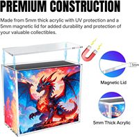 Boîte de présentation multi-niveaux en acrylique sur mesure avec un design rectangulaire moderne pour la décoration intérieure et l'agencement des produits