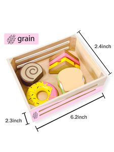 Ensemble de jouets en bois pour couper les fruits, légumes, viande et poisson, pour enfants, cuisine, jeu d'imitation, fruits et aliments pour tout-petits et enfants de 3 ans et plus - Product Image 5