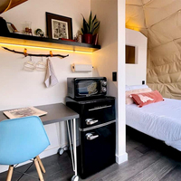 Dôme géodésique de 8 m attrayant pour hôtel, tente de glamping pour maison écologique type igloo