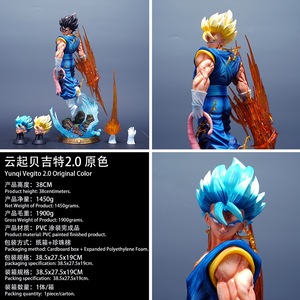 Figura de PVC GK de <span class=keywords><strong>Gogeta</strong></span> 20 con Cielos Nublados, Escultura de Tres Cabezas, Manos de Repuesto Dobles, Pieza de Exhibición, Mercancía de Anime - Product Image 2